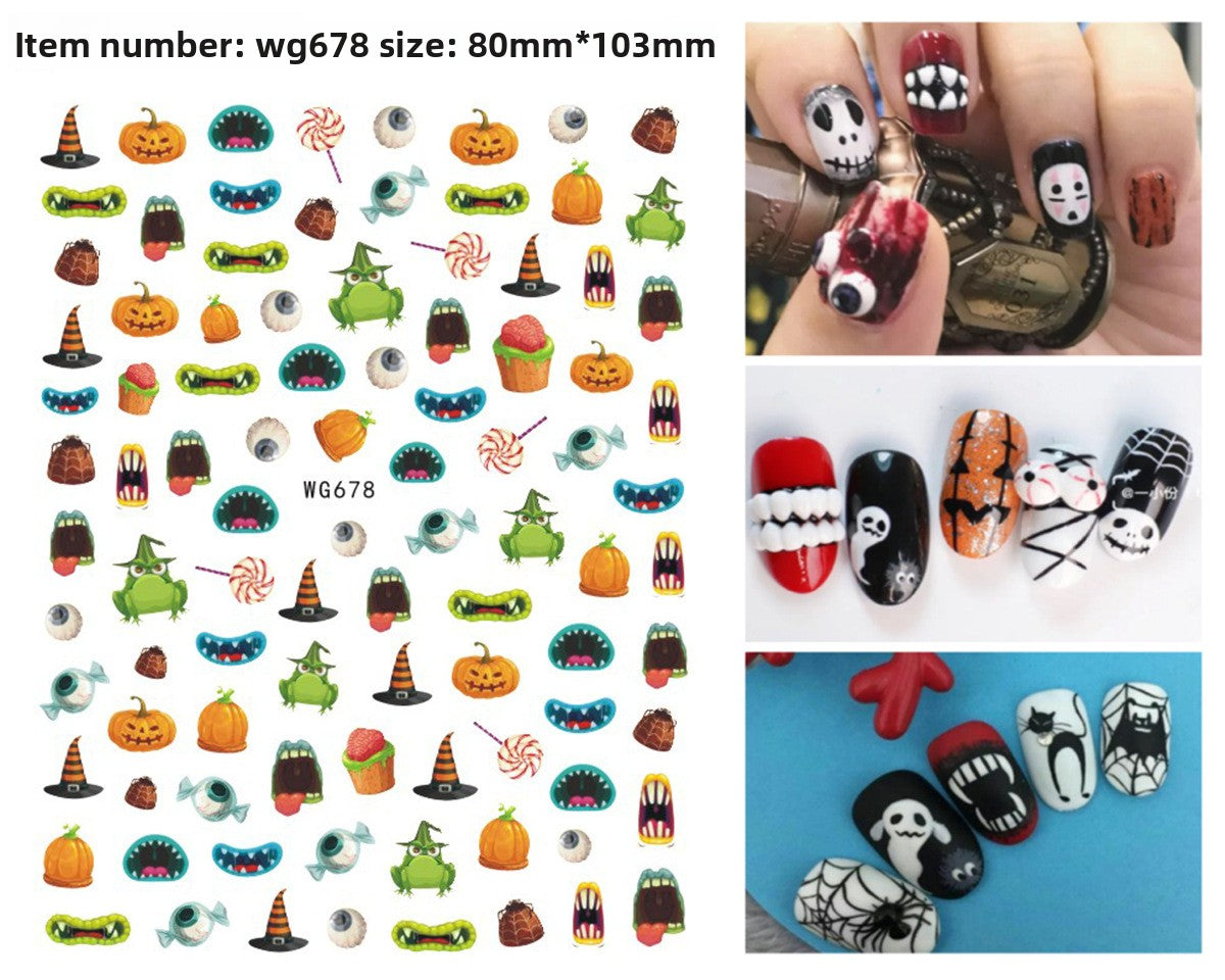 Halloween nail stickers