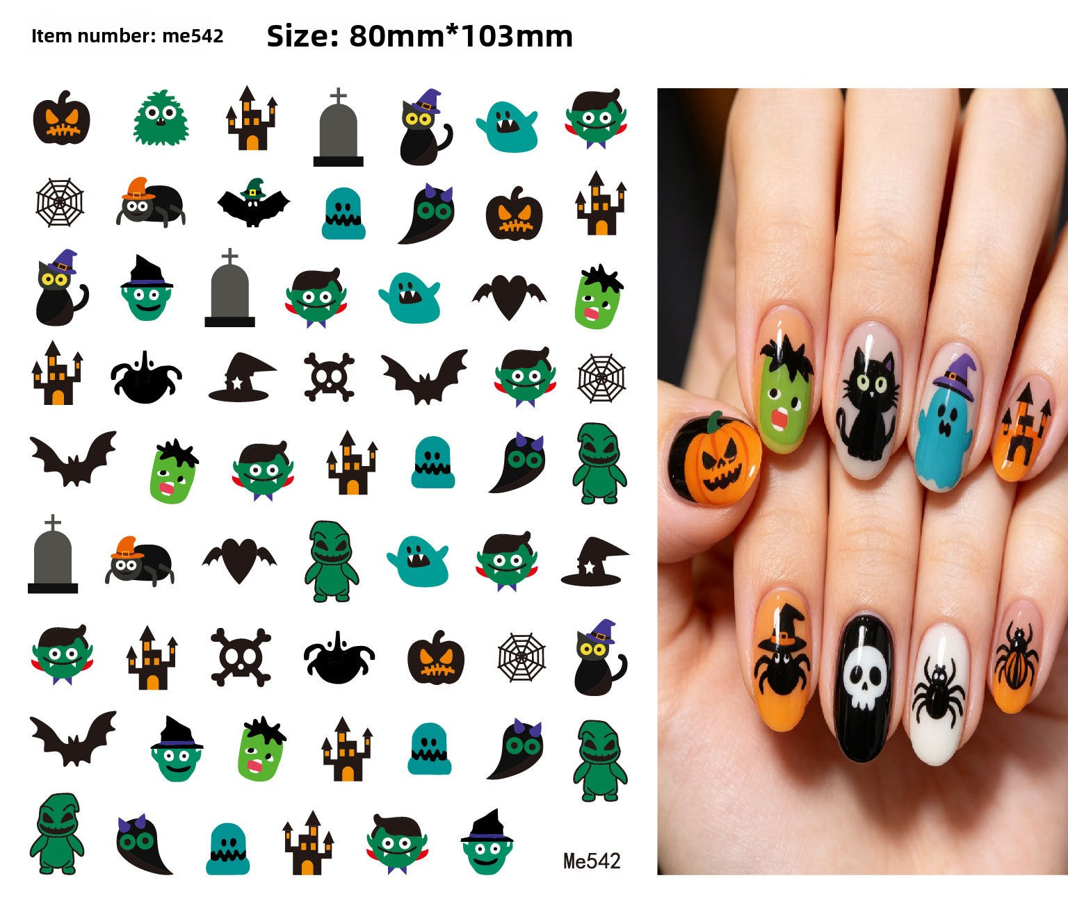 Halloween nail stickers
