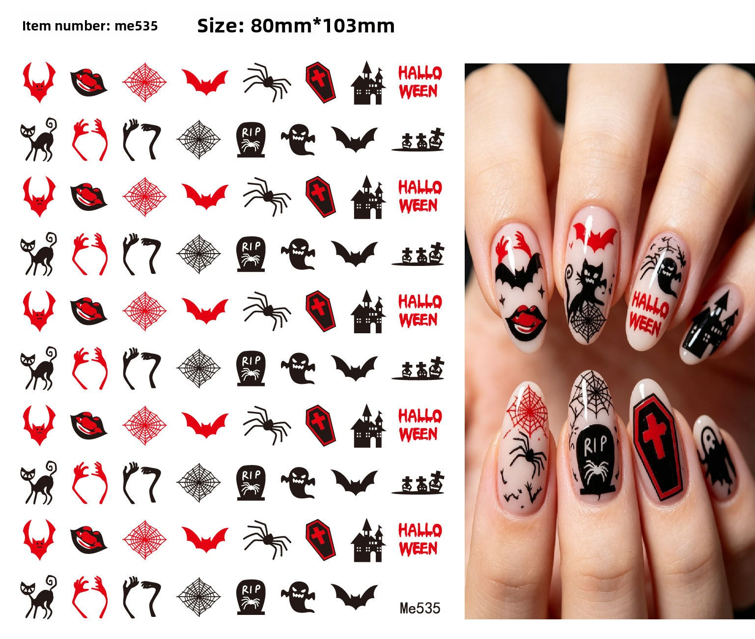 Halloween nail stickers