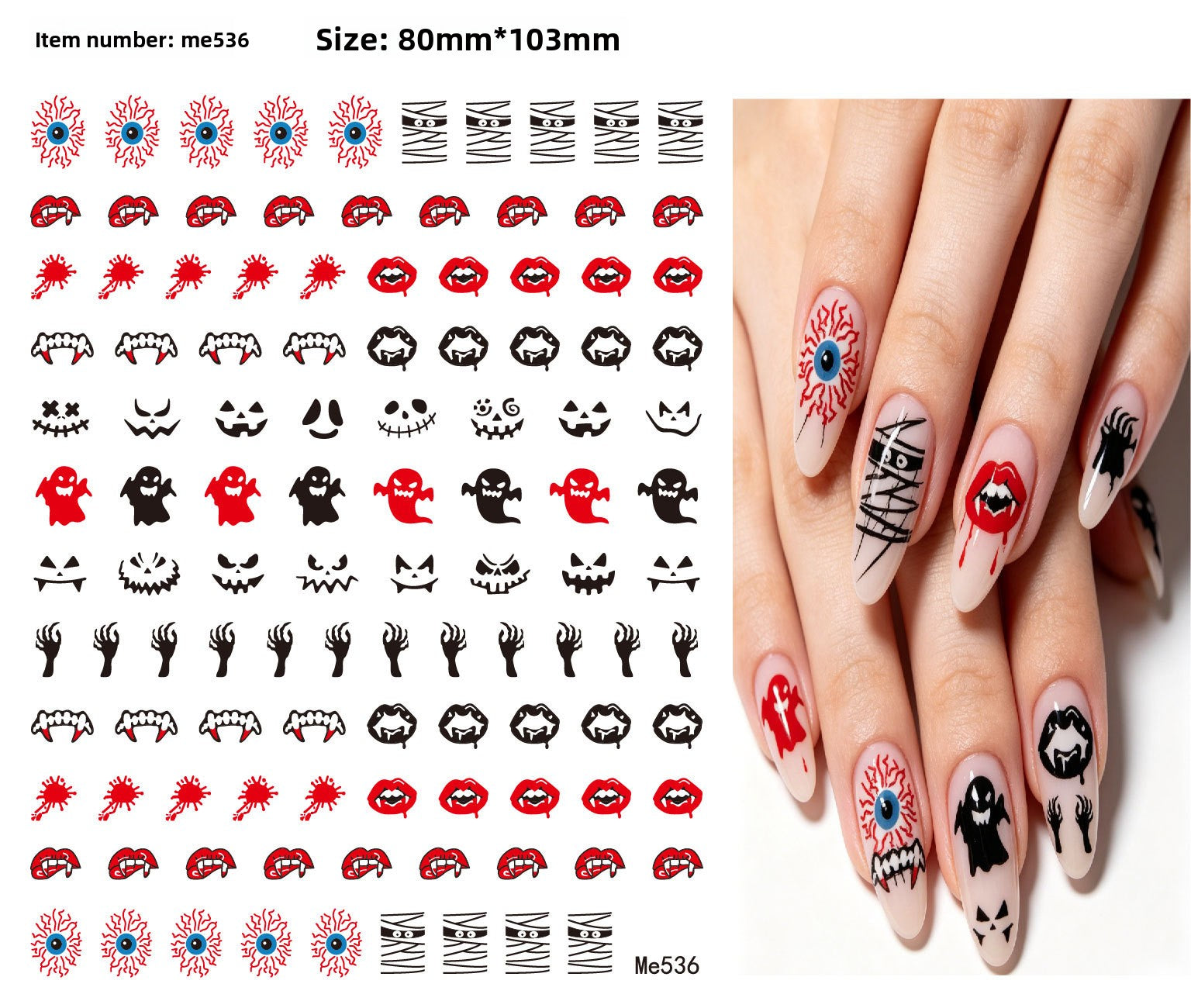Halloween nail stickers