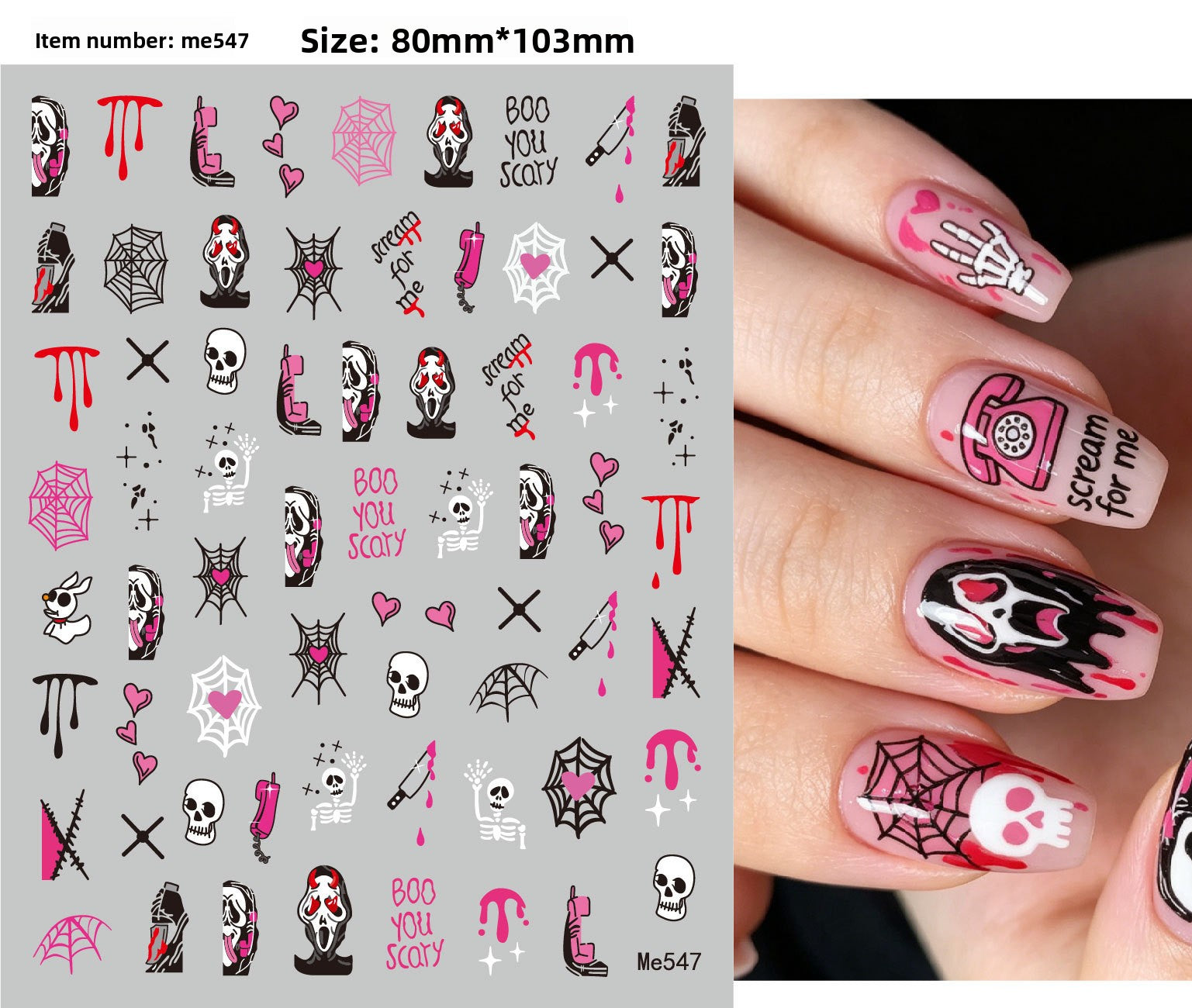 Halloween nail stickers