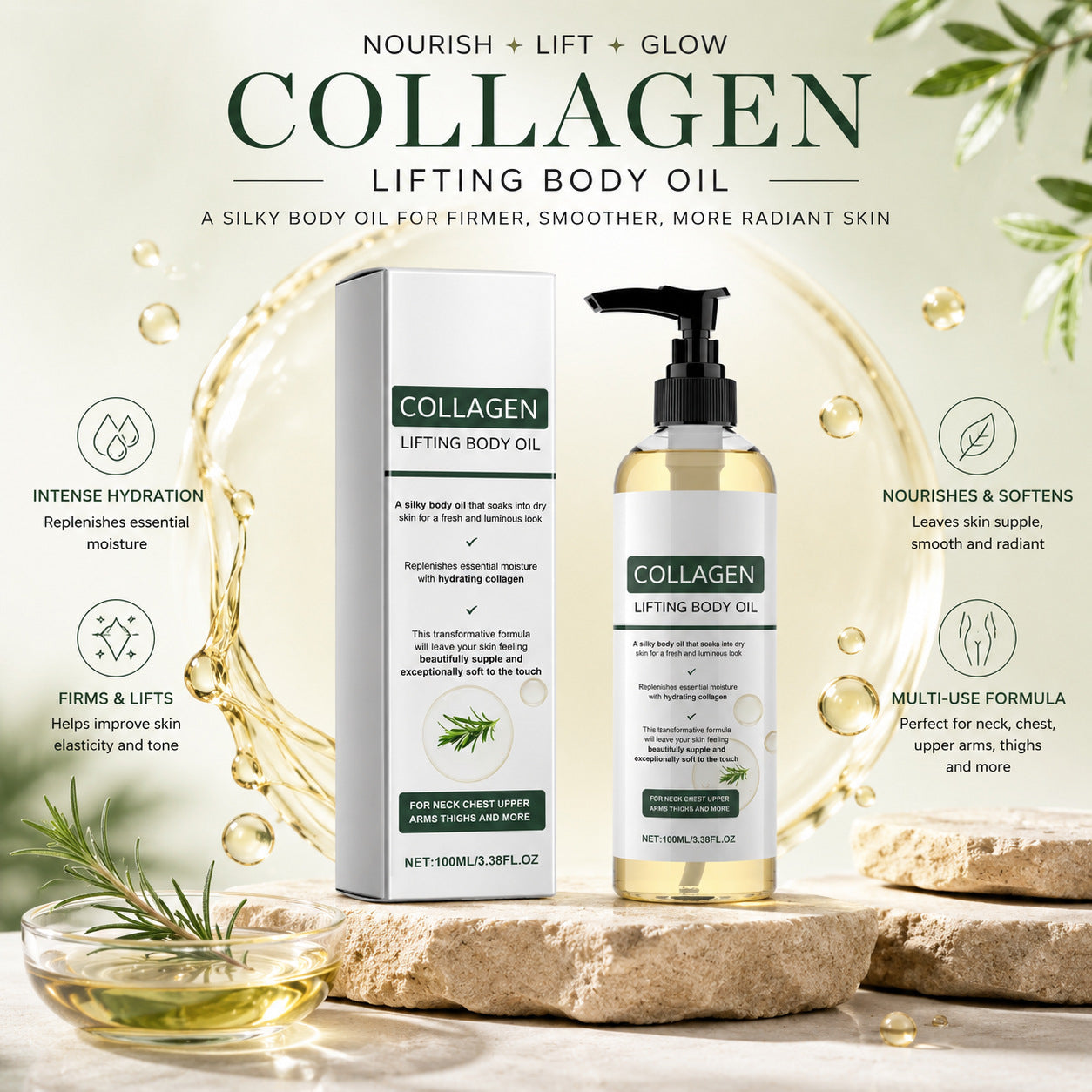 Aceite Corporal con Colágeno