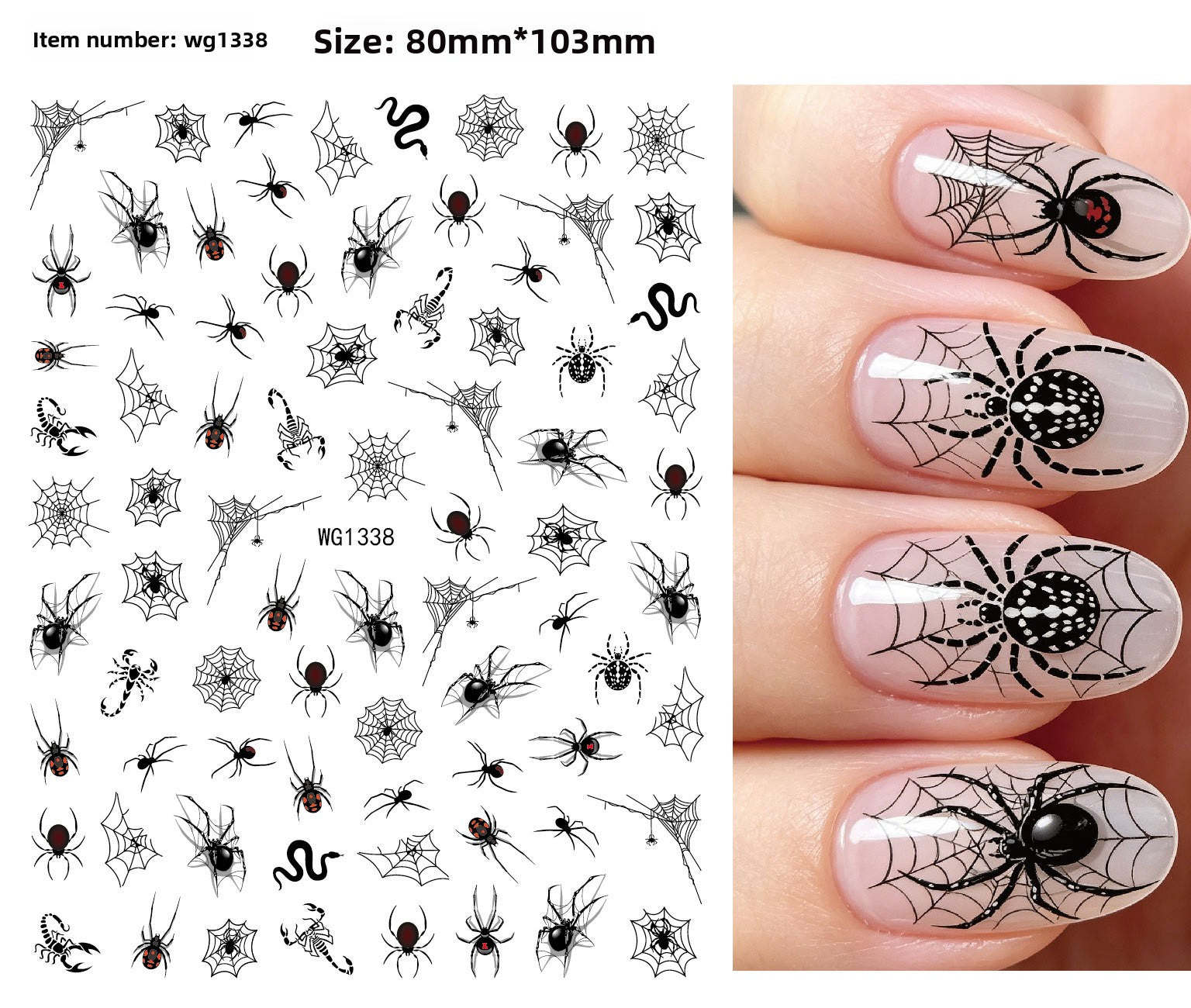 Halloween nail stickers
