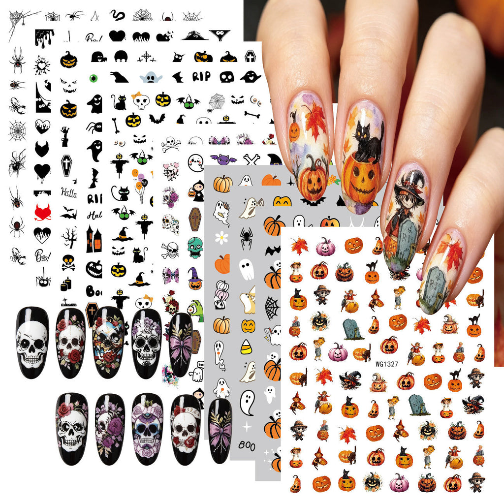 Calcomanías de Uñas de Halloween