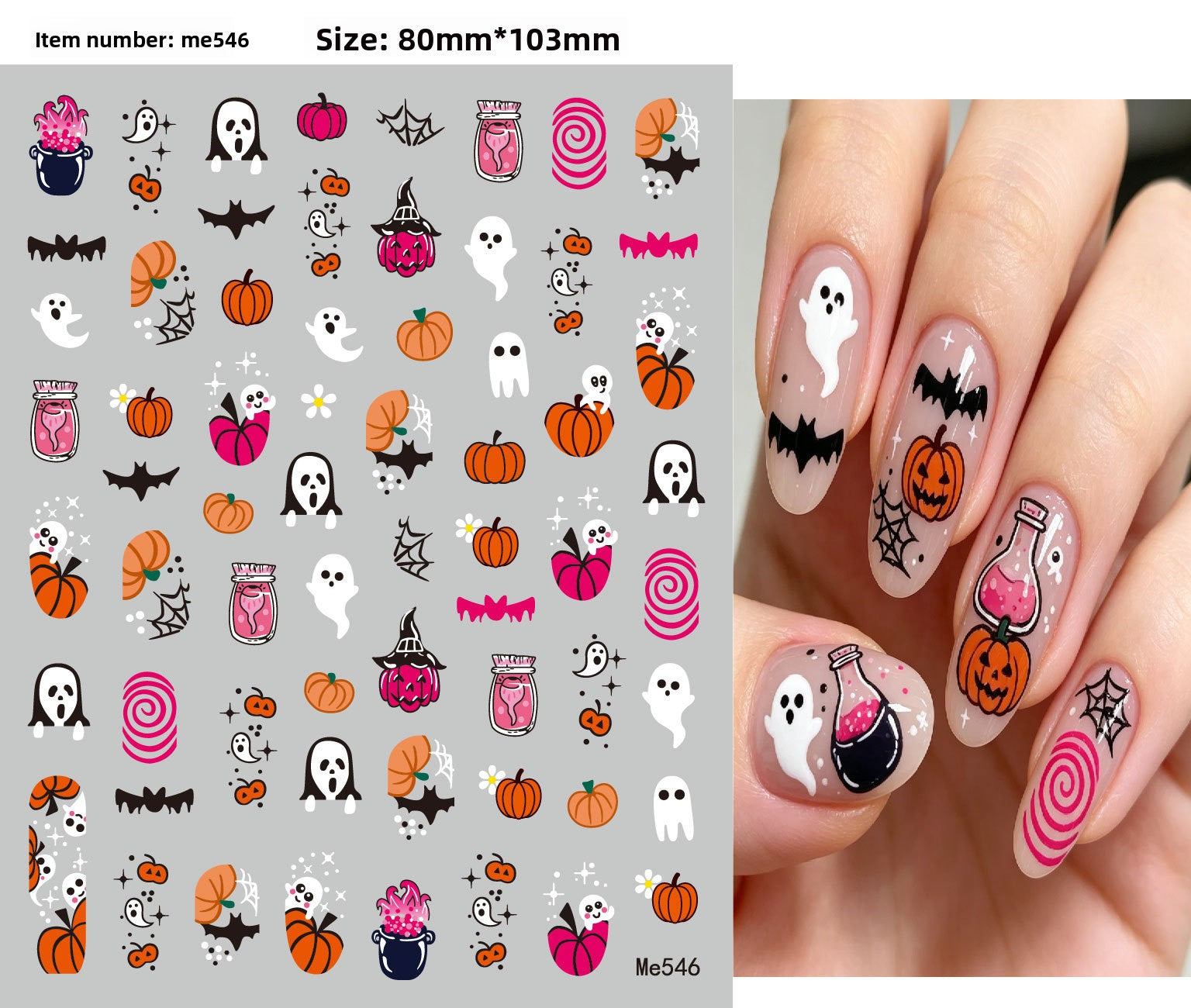 Halloween nail stickers
