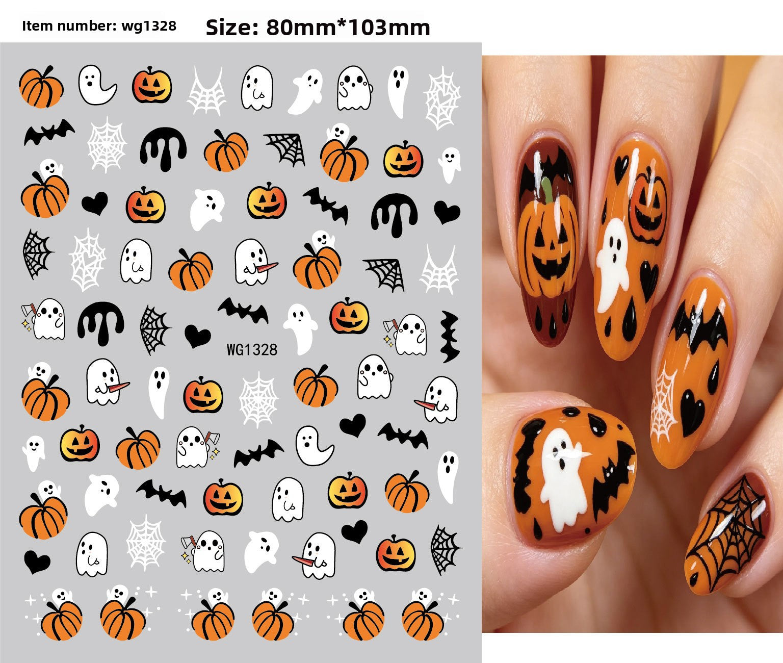 Halloween nail stickers
