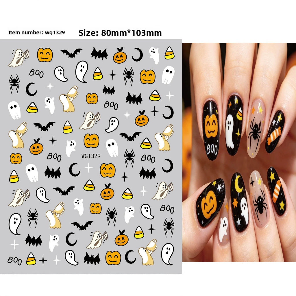 Calcomanías de Uñas de Halloween