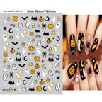 Calcomanías de Uñas de Halloween