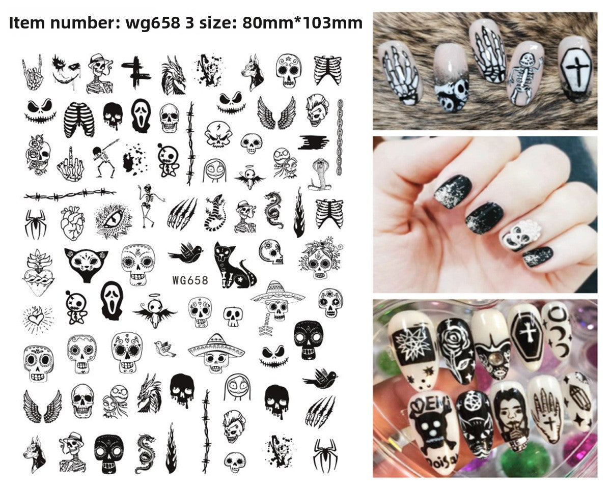 Halloween nail stickers