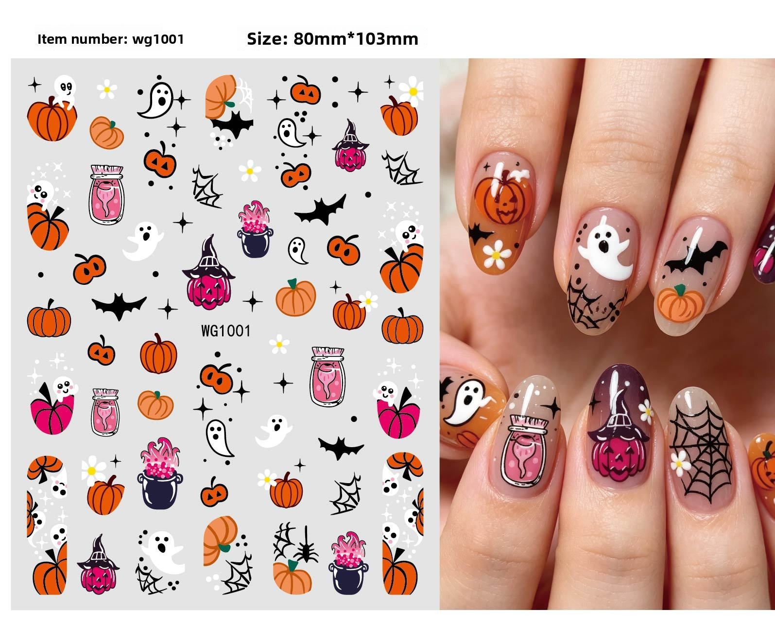 Halloween nail stickers