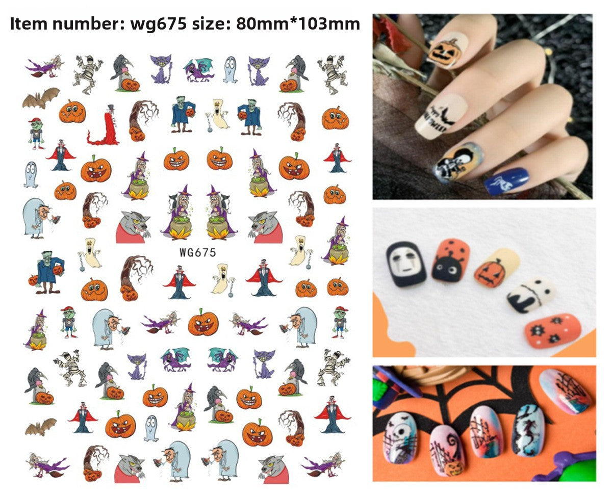 Halloween nail stickers