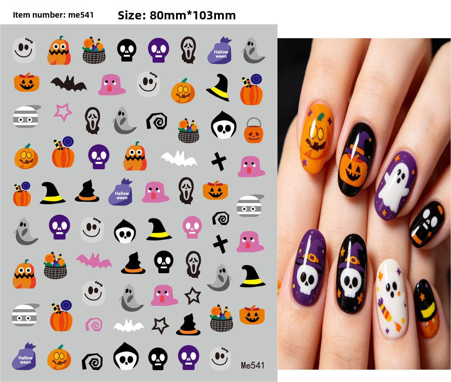 Halloween nail stickers